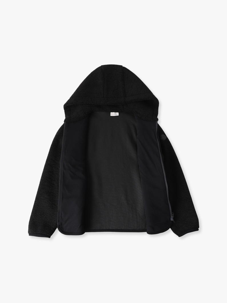 テディフリース ジップフーディー 詳細画像 black 2