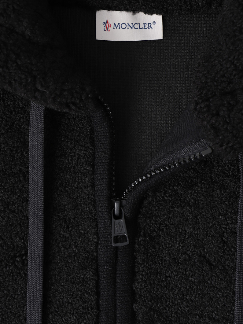 テディフリース ジップフーディー 詳細画像 black 3