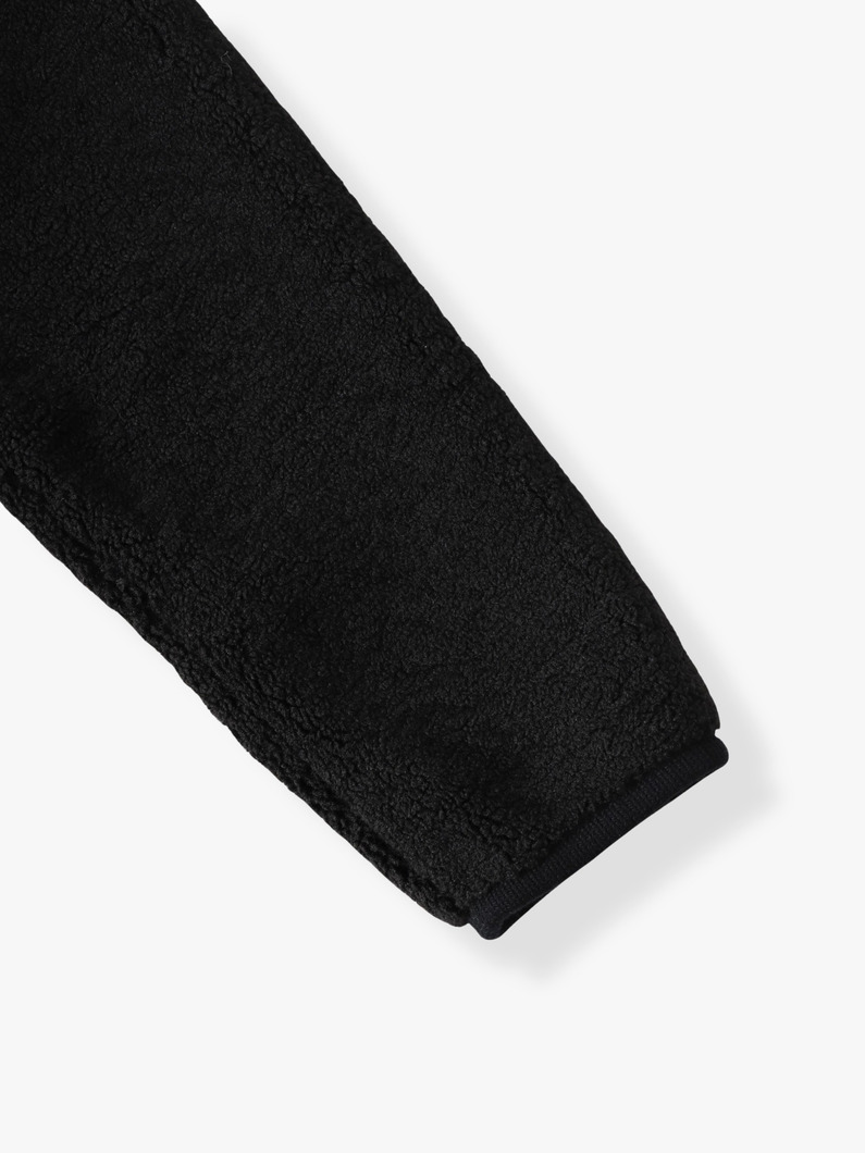 テディフリース ジップフーディー 詳細画像 black 4