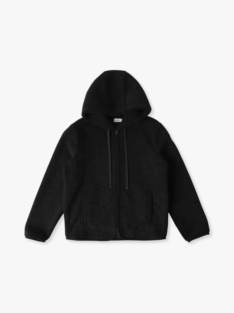 テディフリース ジップフーディー 詳細画像 black 5