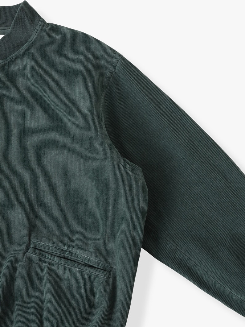 オーガニックコーデュロイ ベースボールジャケット 詳細画像 green 2