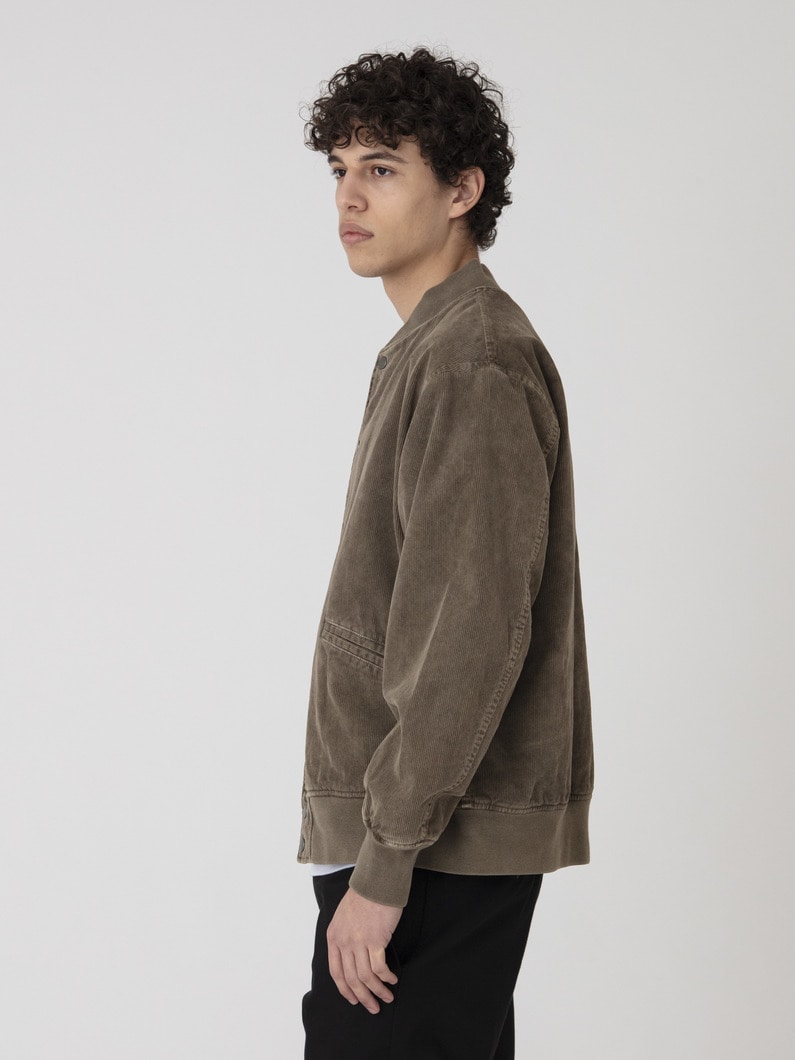 オーガニックコーデュロイ ベースボールジャケット 詳細画像 beige 2