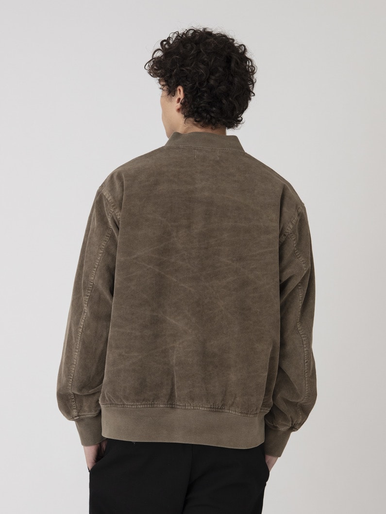オーガニックコーデュロイ ベースボールジャケット 詳細画像 beige 3