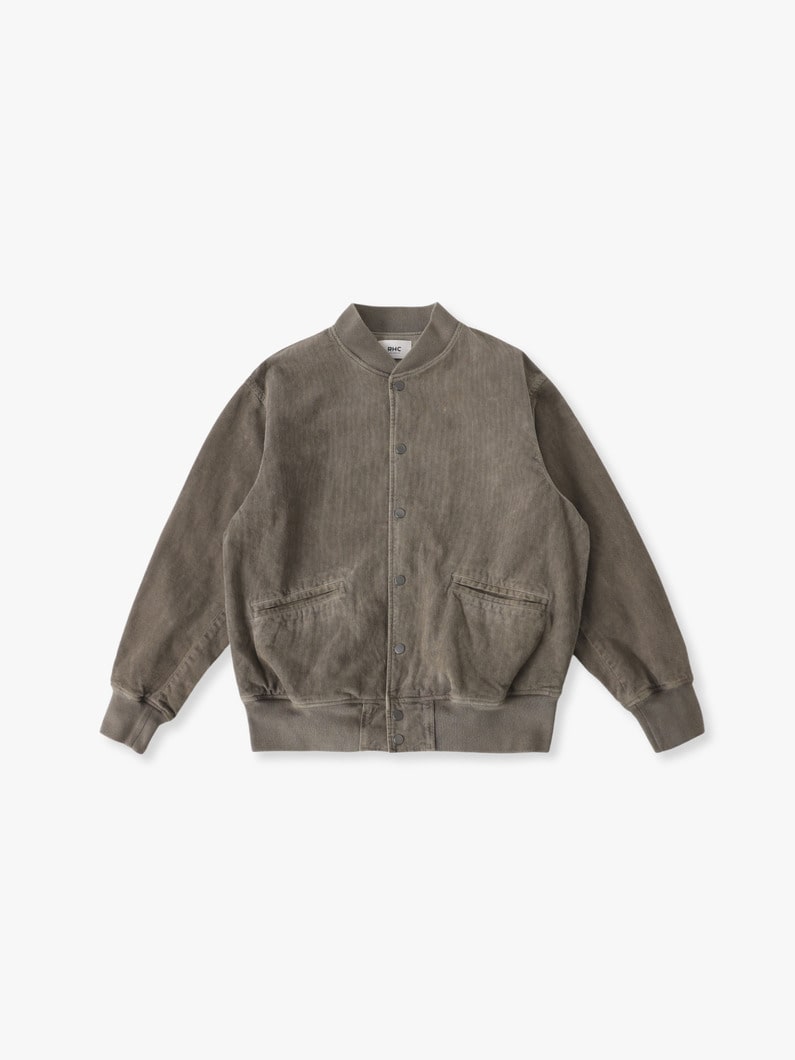 オーガニックコーデュロイ ベースボールジャケット 詳細画像 beige 4