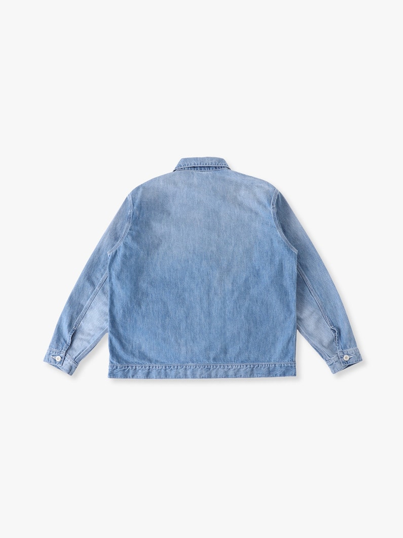 ライトオンスデニム ジップブルゾン 詳細画像 indigo 1