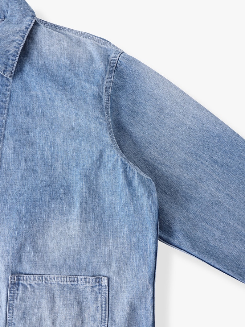 ライトオンスデニム ジップブルゾン 詳細画像 indigo 2