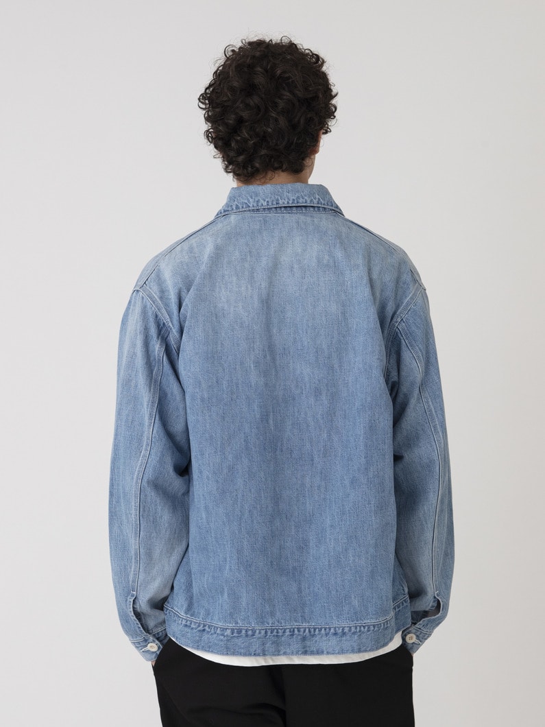 ライトオンスデニム ジップブルゾン 詳細画像 indigo 2