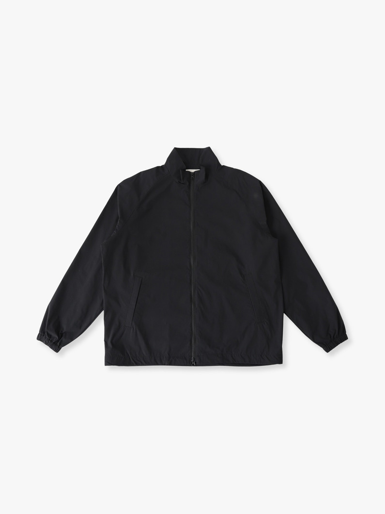 コットンポリエステル タイプライター トラックジャケット 詳細画像 black 3