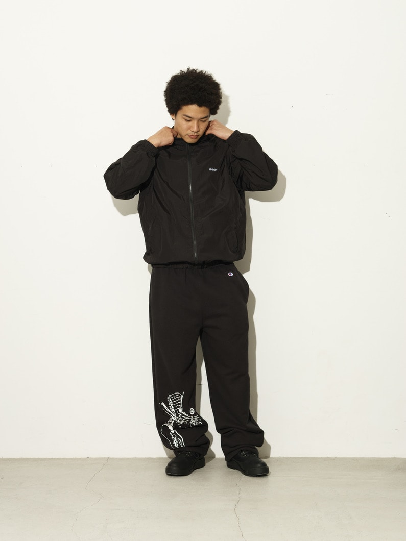 ナイロン トラックジャケット 詳細画像 black