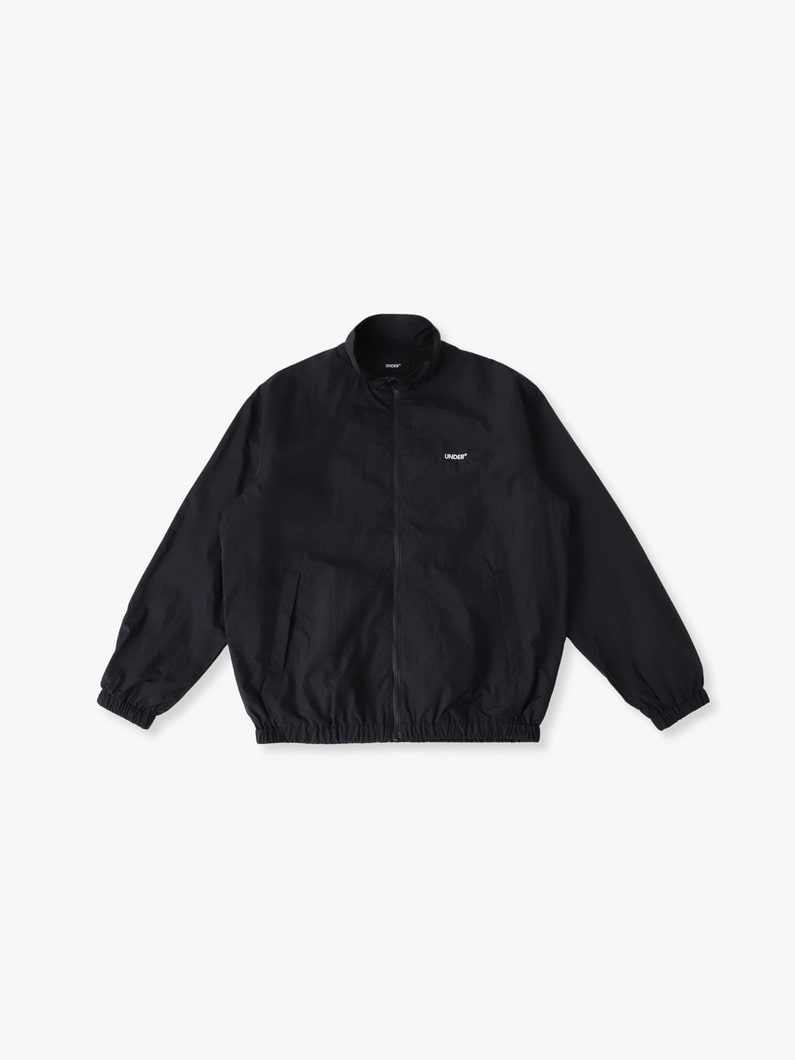 エンブロイダリーロゴ ナイロン トラックジャケット 詳細画像 black 3