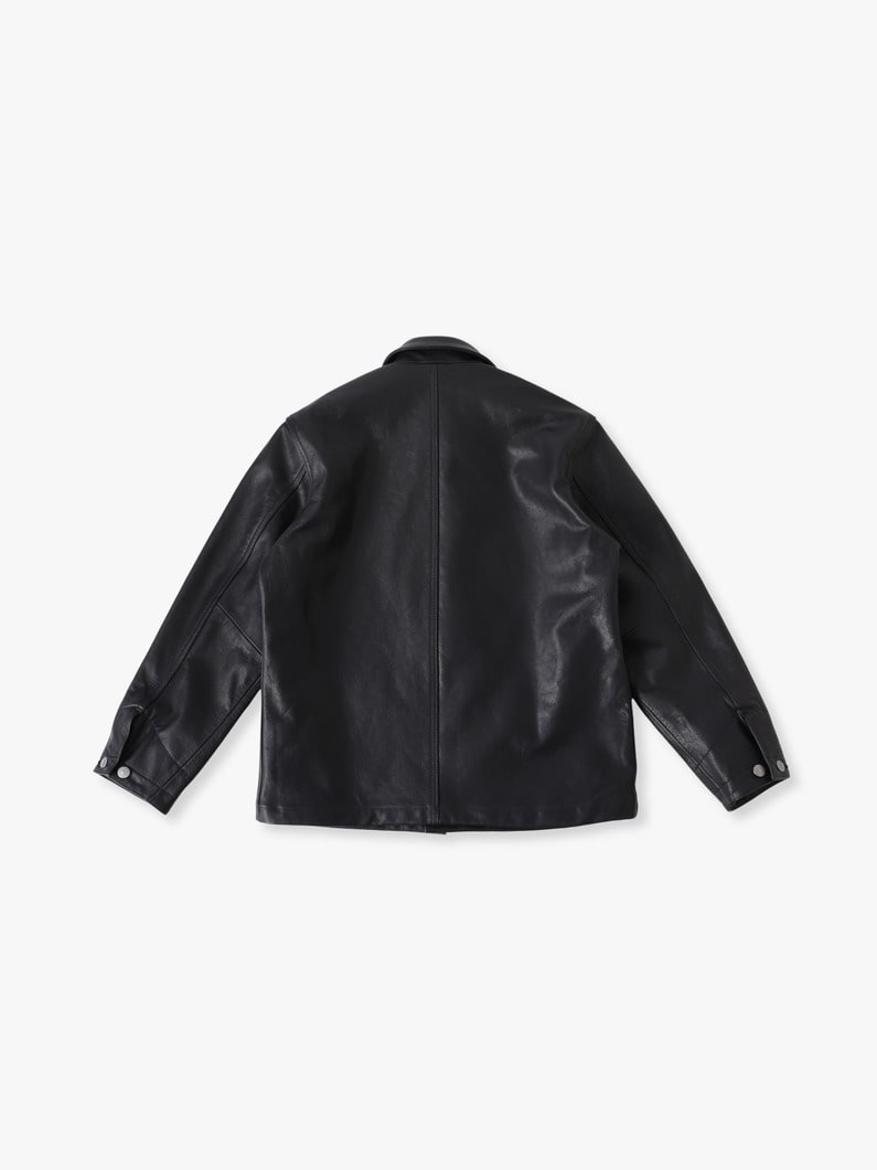 レザー ワークジャケット 詳細画像 black 1