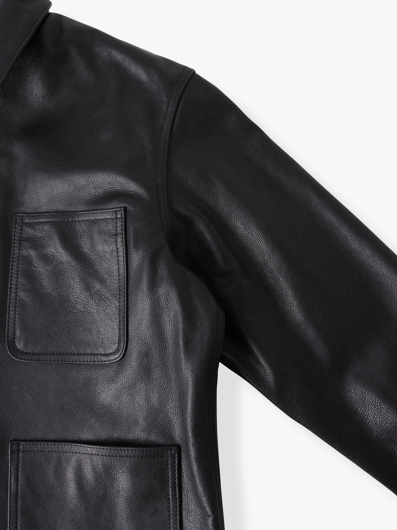 レザー ワークジャケット 詳細画像 black 2