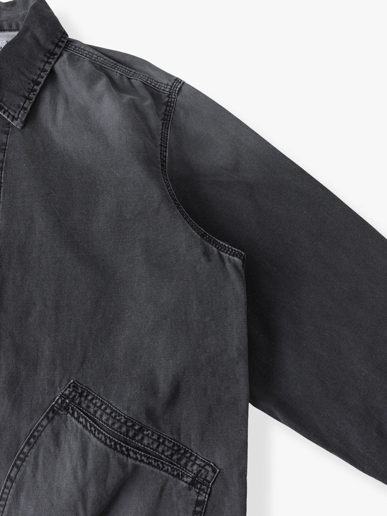 ピグメントダイ ダックブルゾン 詳細画像 black 2