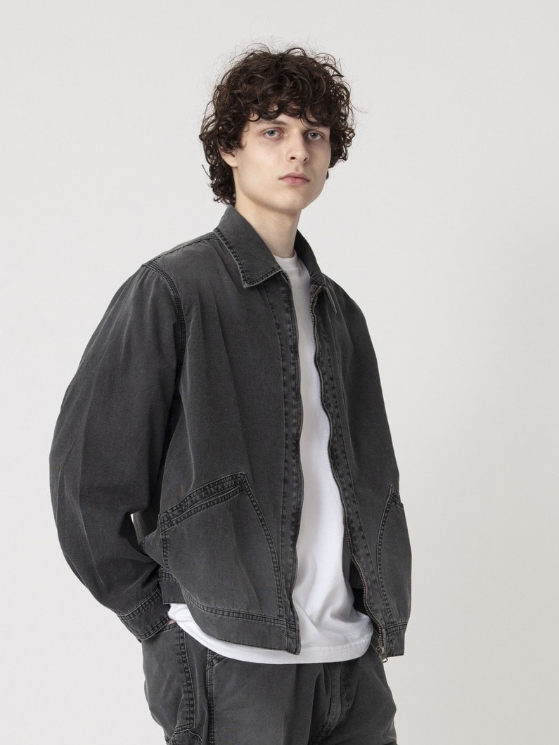 ピグメントダイ ダックブルゾン 詳細画像 black 1