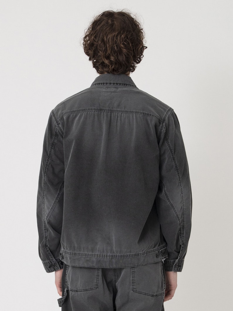 ピグメントダイ ダックブルゾン 詳細画像 black 3