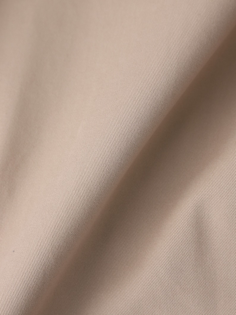 ブラッシュドコットンツイル エンブロイダリー ロゴ ジャケット 詳細画像 beige 4