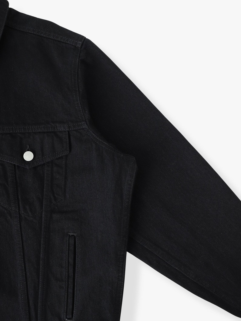 3rd タイプ ウォッシュ ブラック デニムジャケット 詳細画像 black 2