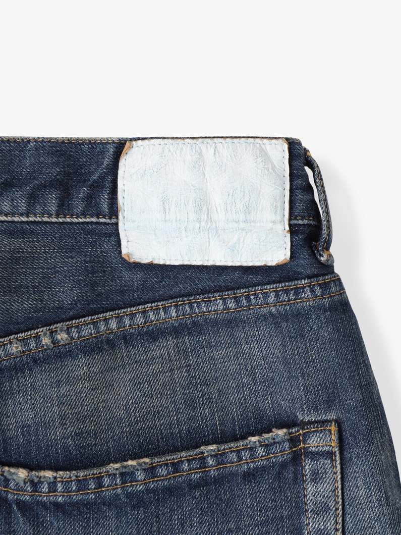 13オンス ダメージ ストレートフィット デニムパンツ 詳細画像 blue 4