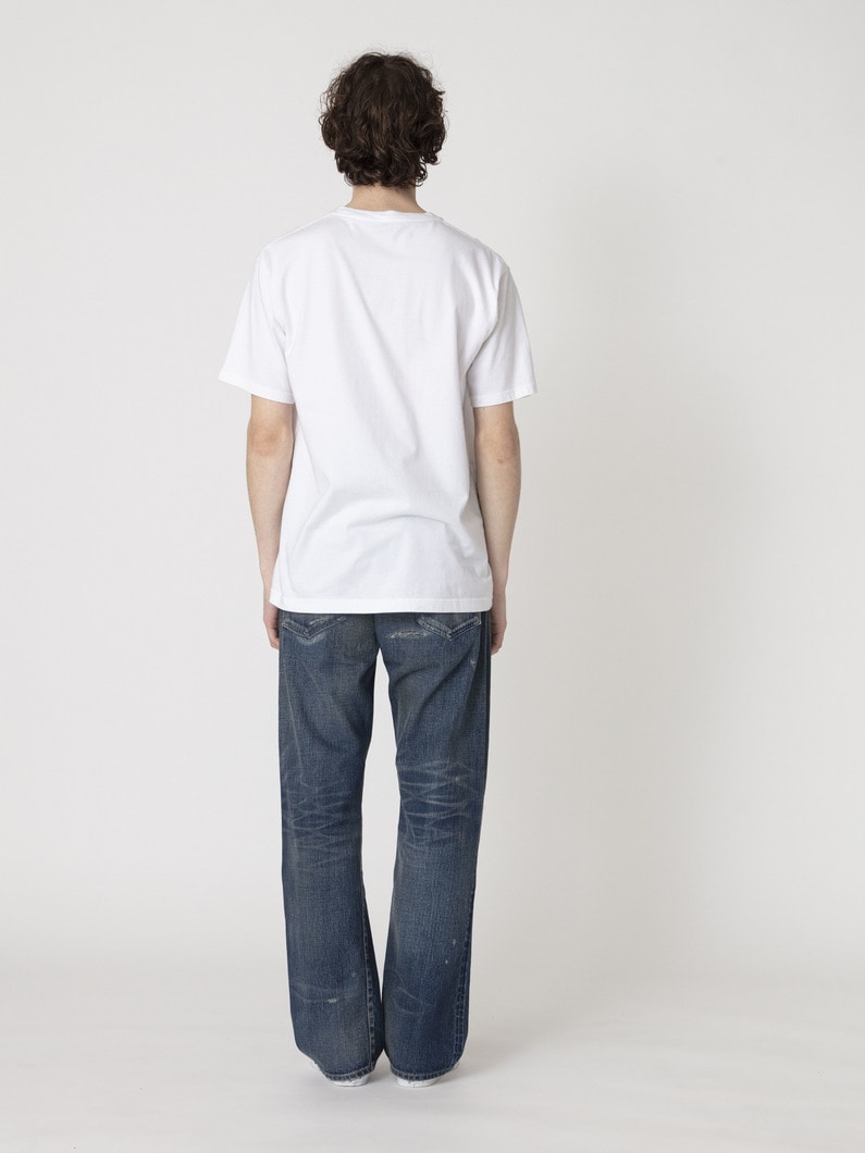 13オンス ダメージ ストレートフィット デニムパンツ 詳細画像 blue 3