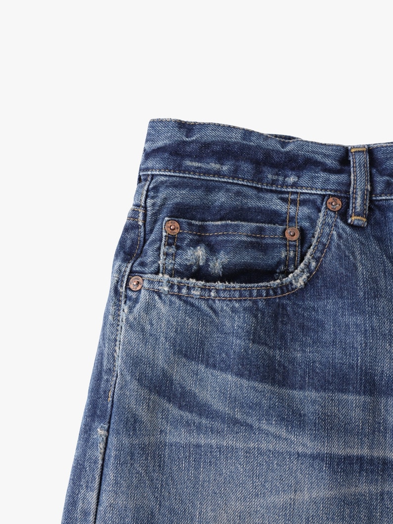 ストレートフィット デニムパンツ 詳細画像 blue 3