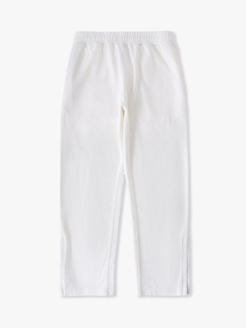 ダブルジャージー ジップ パンツ 詳細画像 white