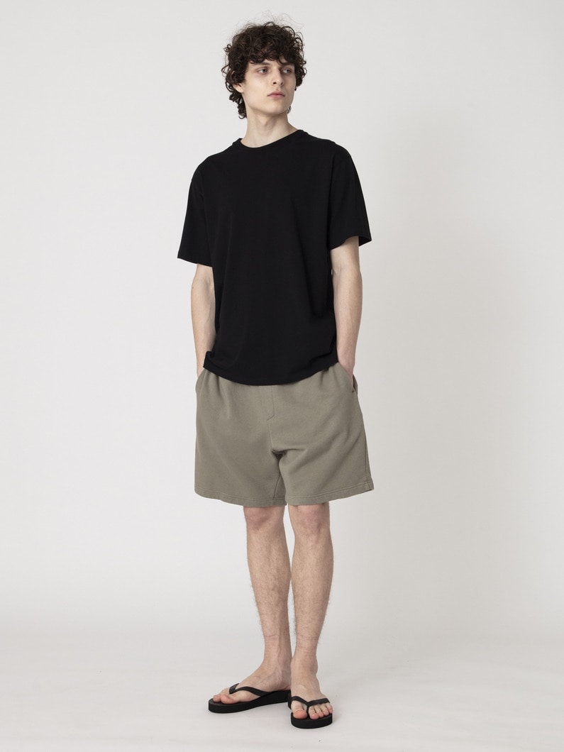 サステナブルコットン スウェット ショーツ 詳細画像 khaki 2