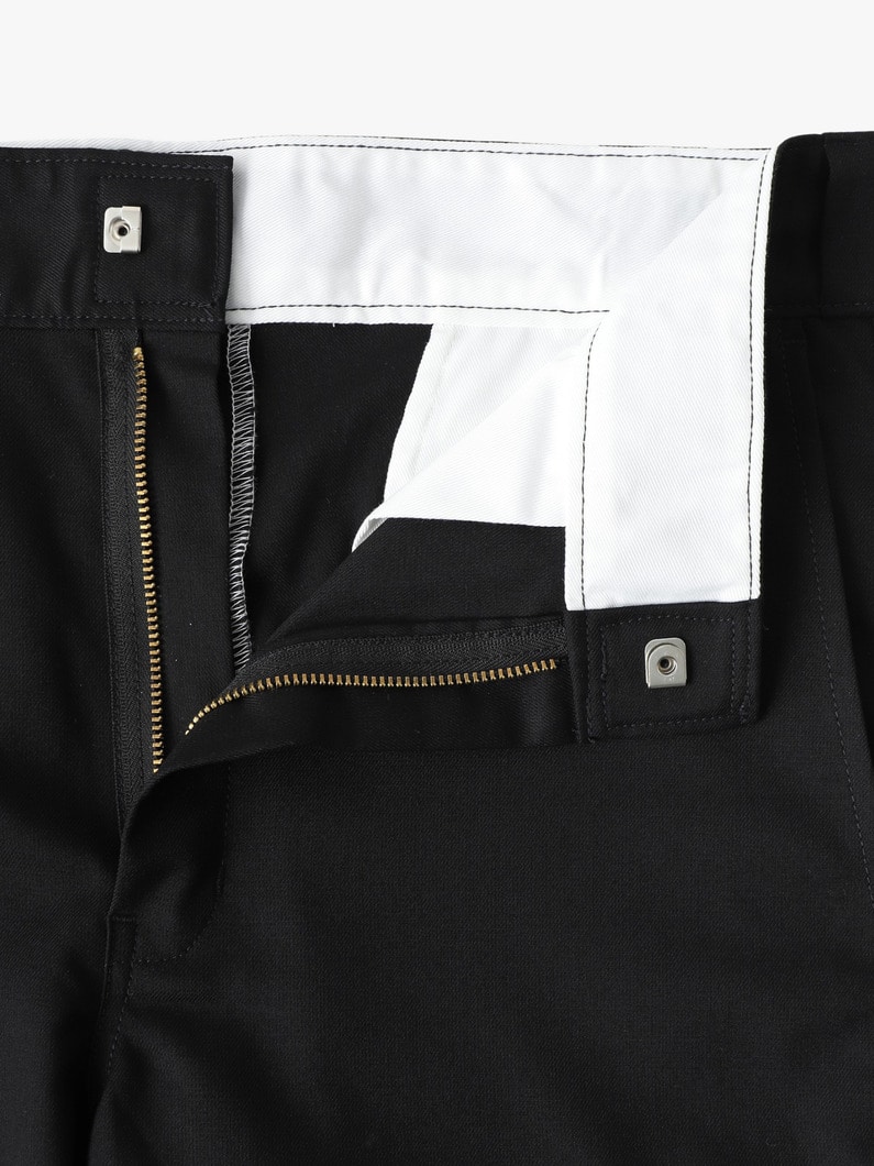 ウォッシャブル ストレッチサージ パンツ 詳細画像 black 2