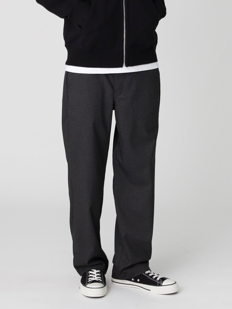 ウォッシャブル ストレッチサージ パンツ 詳細画像 charcoal gray