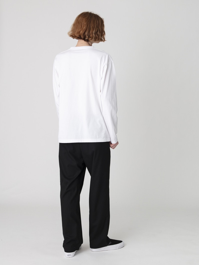 ウォッシャブル ストレッチサージ パンツ 詳細画像 black 3