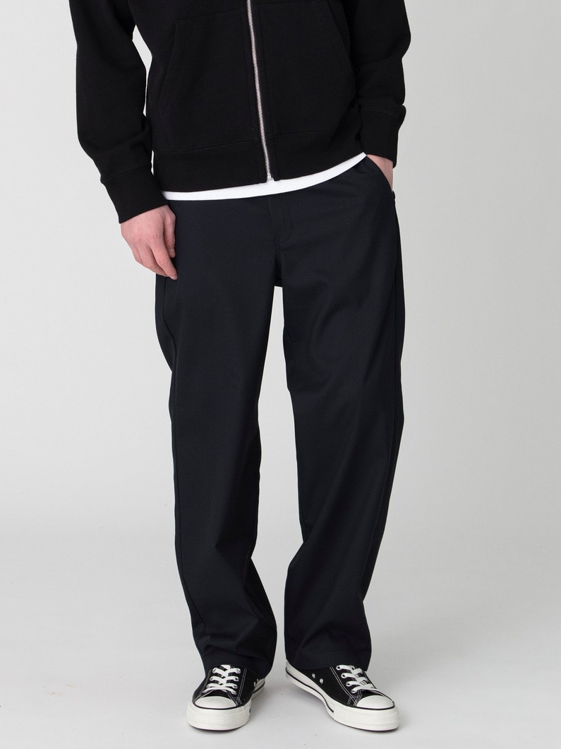 ウォッシャブル ストレッチサージ パンツ 詳細画像 dark navy