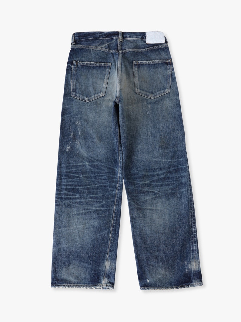 13オンス ダメージ ワイドフィット デニムパンツ 詳細画像 blue 1
