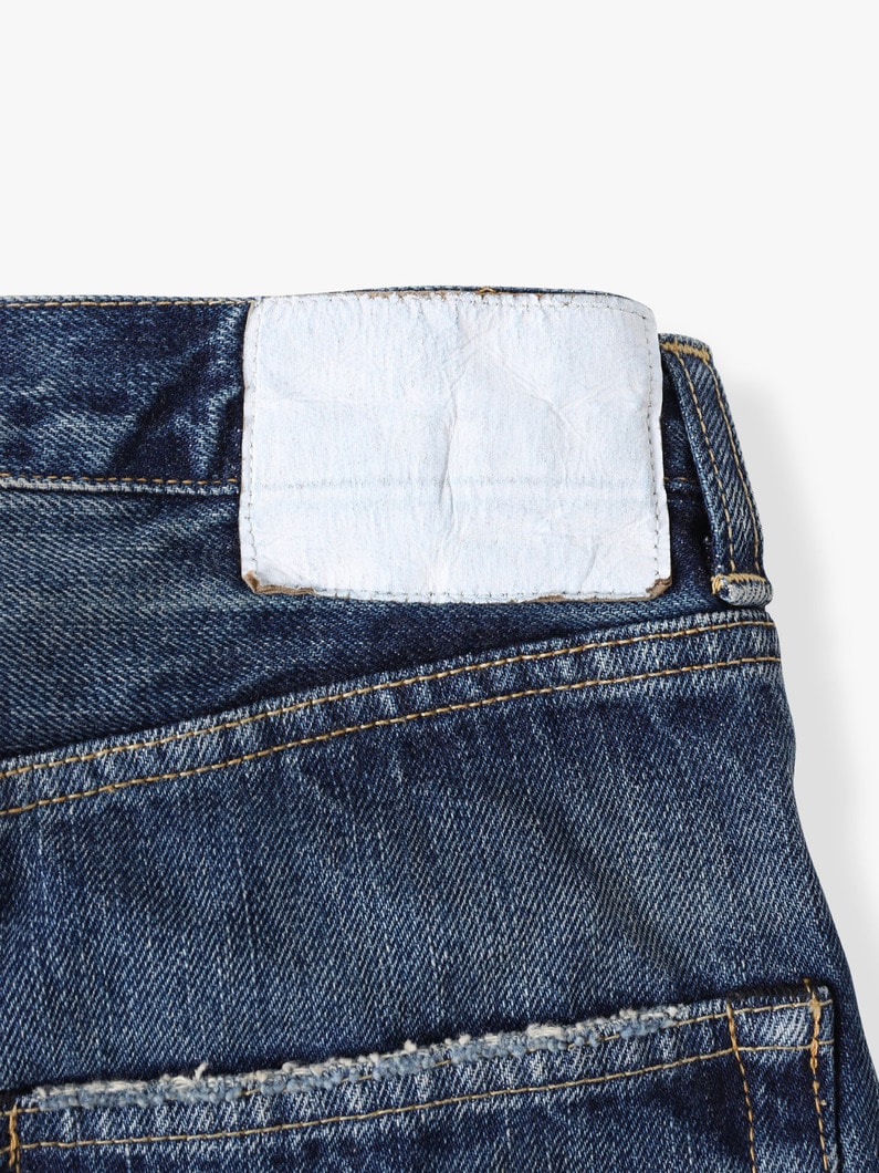 13オンス ダメージ ワイドフィット デニムパンツ 詳細画像 blue 4