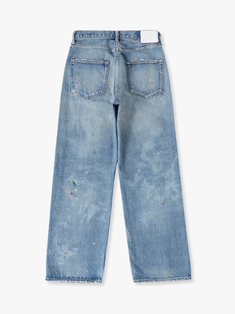 ドリップ ワイドフィット デニムパンツ 詳細画像 blue 1