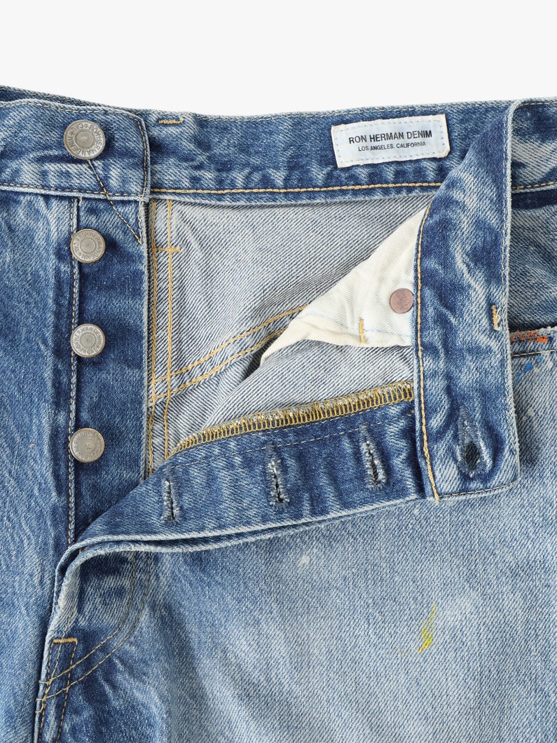 ドリップ ワイドフィット デニムパンツ 詳細画像 blue 2