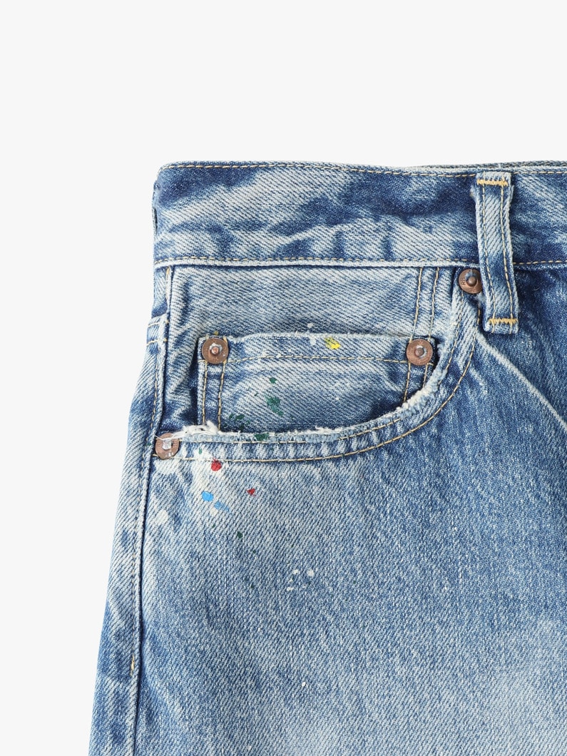 ドリップ ワイドフィット デニムパンツ 詳細画像 blue 3