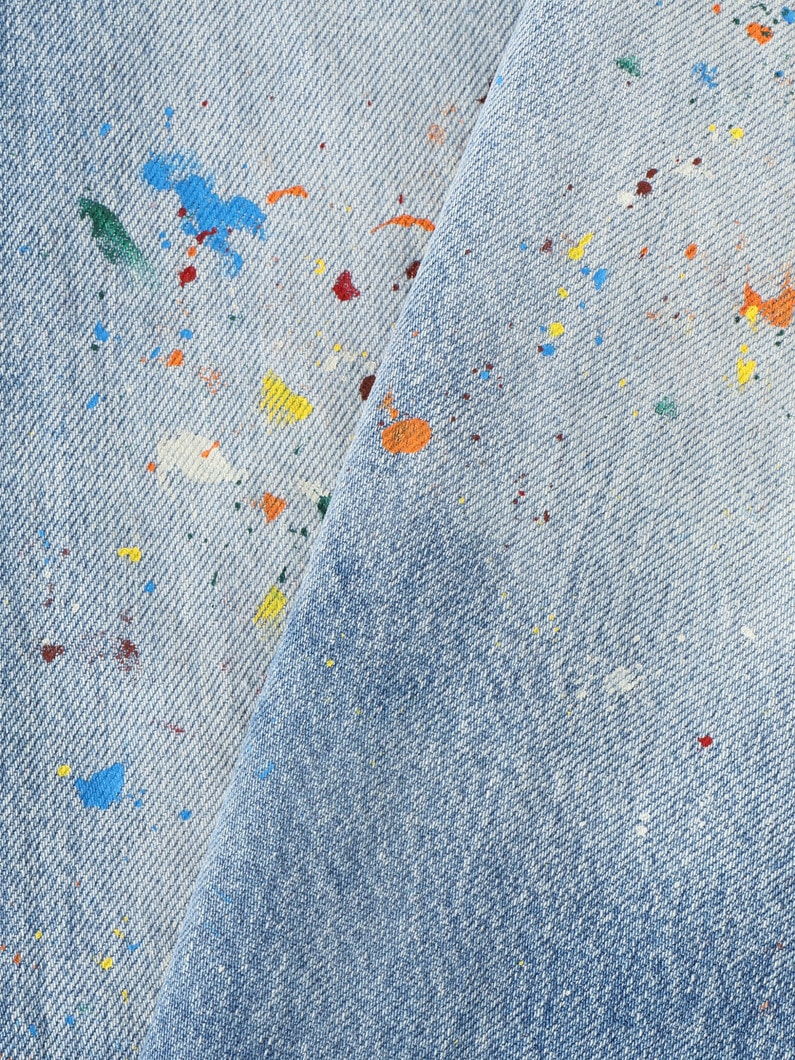 ドリップ ワイドフィット デニムパンツ 詳細画像 blue 5