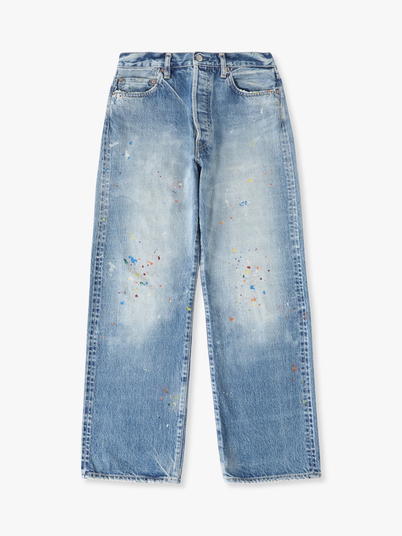 ドリップ ワイドフィット デニムパンツ 詳細画像 blue 1