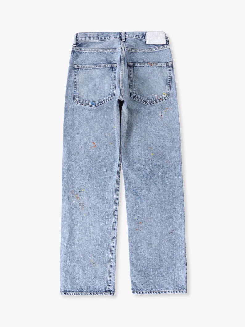 ドリップ ストレートフィット デニムパンツ 詳細画像 blue 1