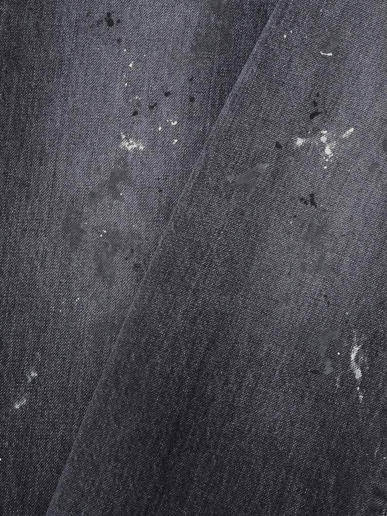 ドリップ ワイドフィット ブラックデニムパンツ 詳細画像 black 5