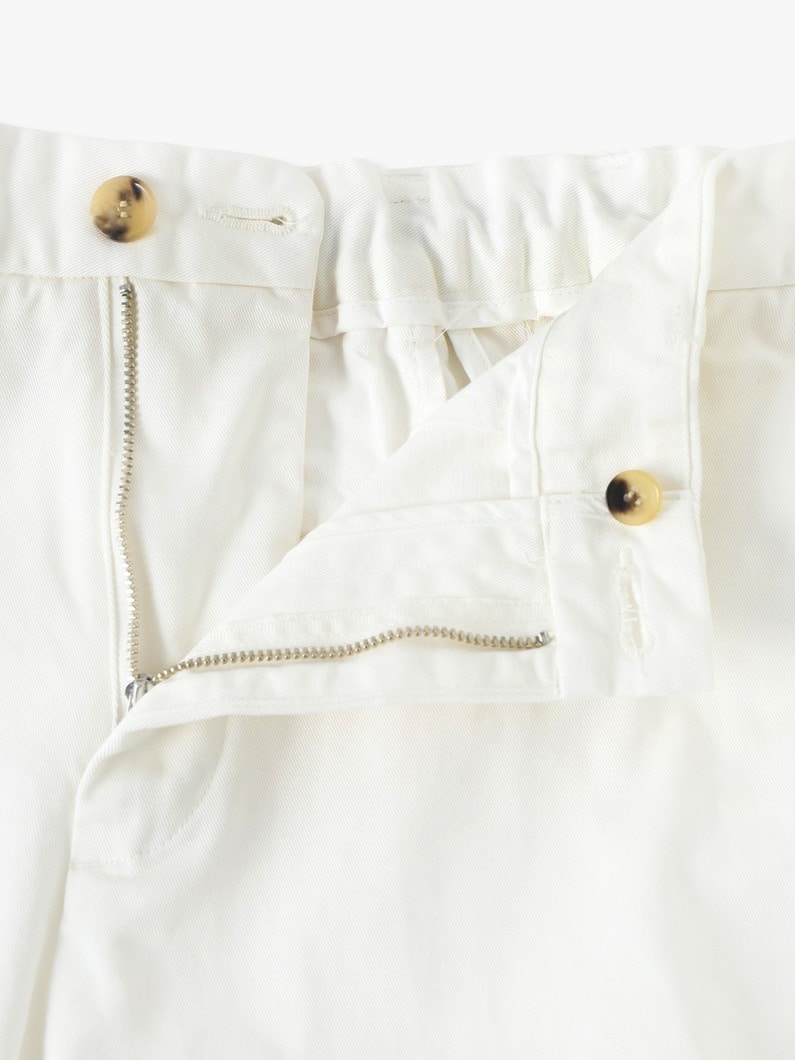 オーガニックコットン チノ イージーパンツ 詳細画像 off white 2