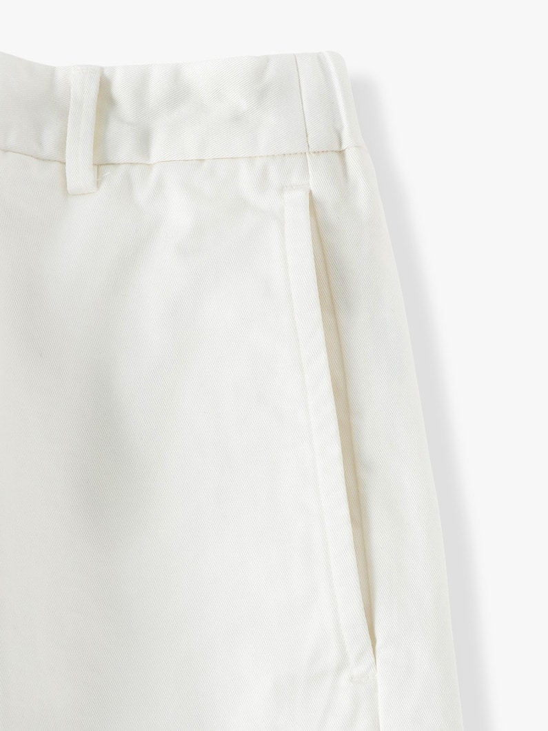 オーガニックコットン チノ イージーパンツ 詳細画像 off white 3