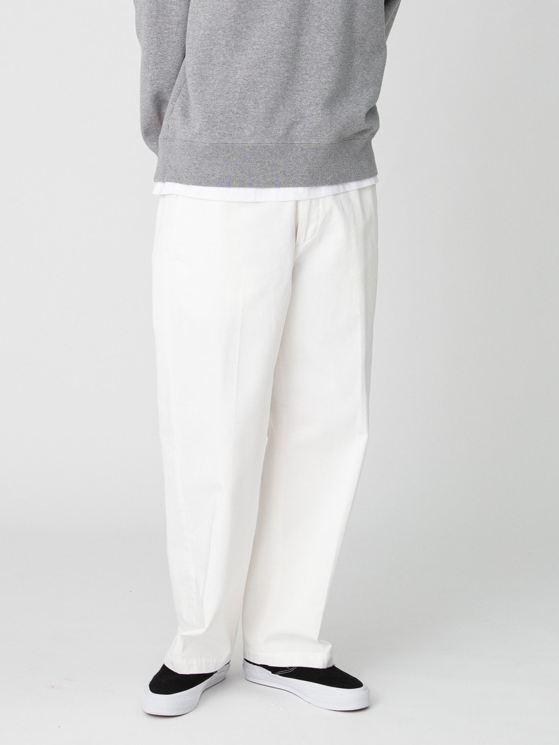 オーガニックコットン チノ イージーパンツ 詳細画像 off white 1