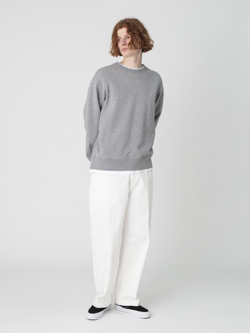 オーガニックコットン チノ イージーパンツ 詳細画像 off white 2