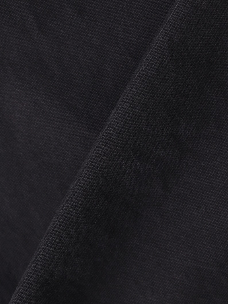 ブラックガーメントダイ オックスフォード ショーツ 詳細画像 black 3
