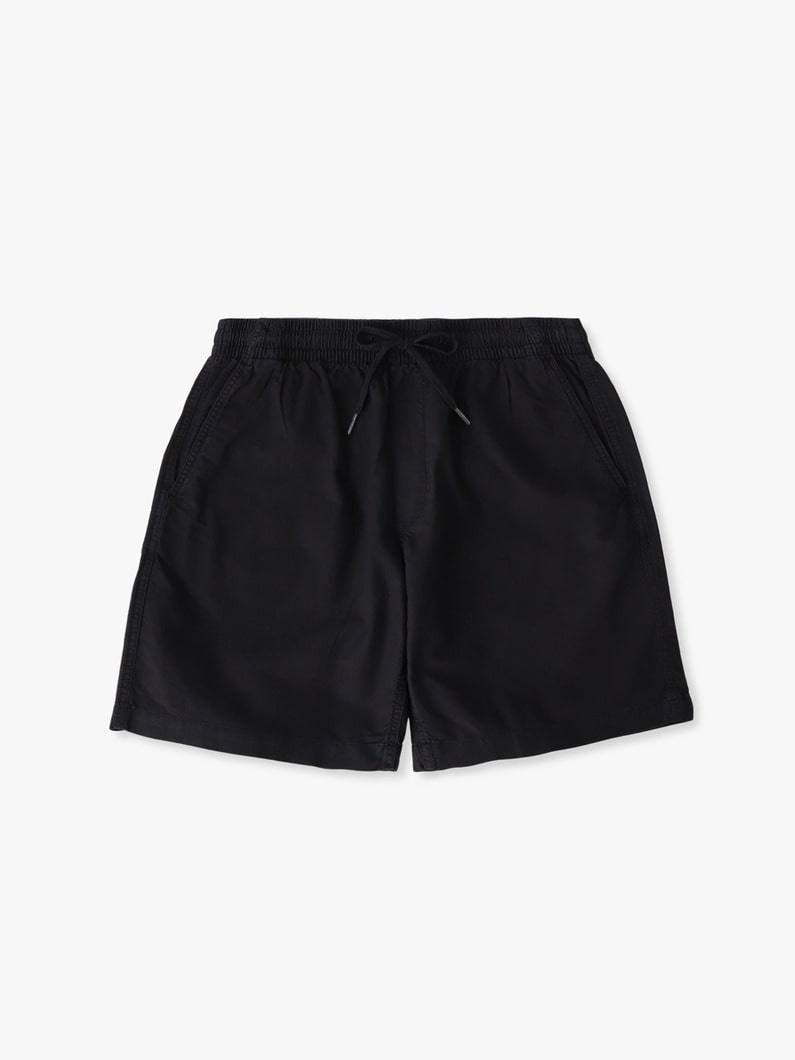 ブラックガーメントダイ オックスフォード ショーツ 詳細画像 black 4