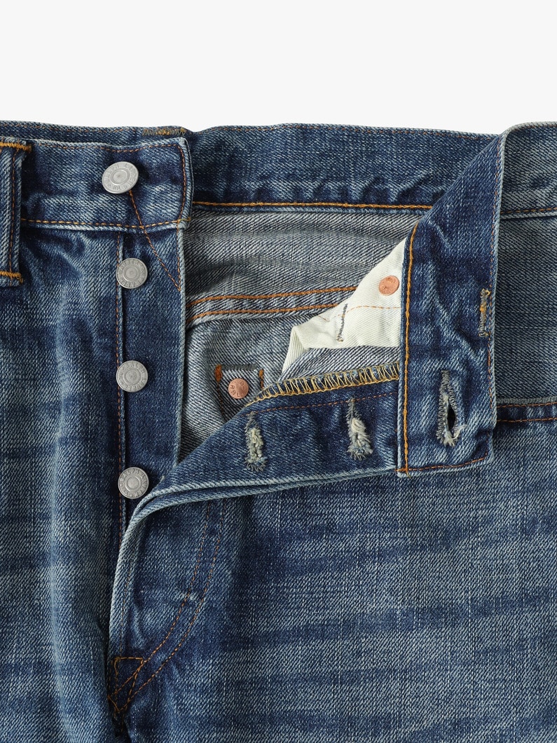 ストレートフィット 5ポケット デニムパンツ 詳細画像 blue 2