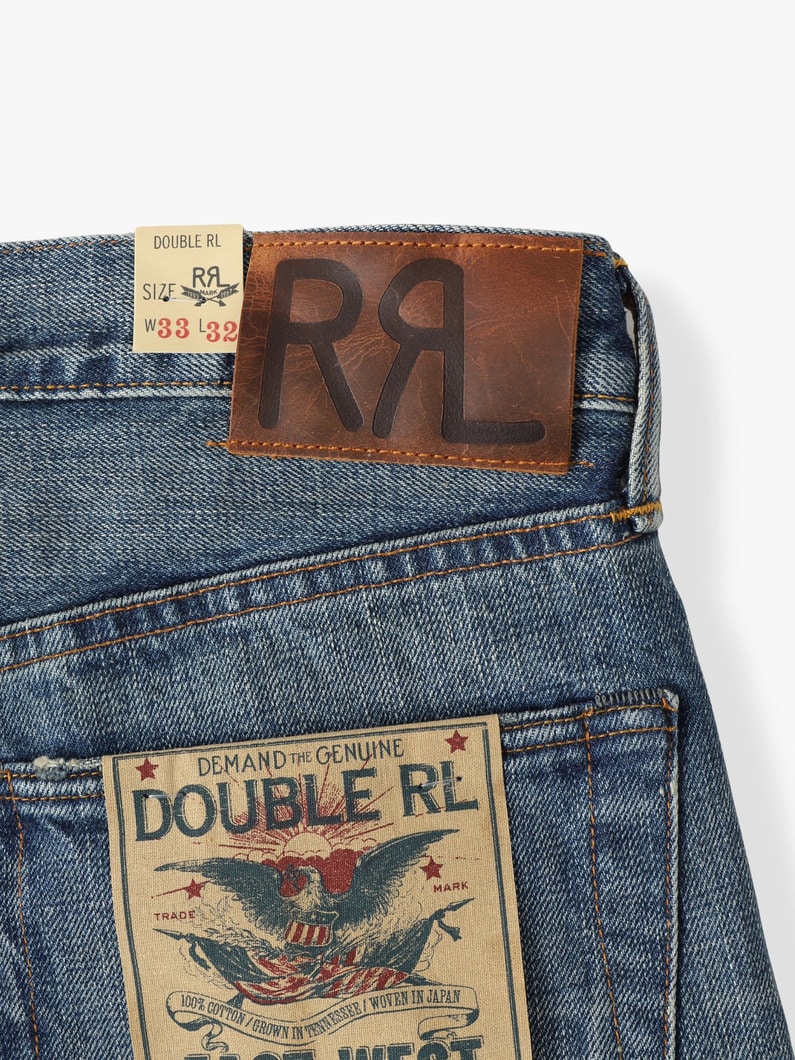 ストレートフィット 5ポケット デニムパンツ 詳細画像 blue 4