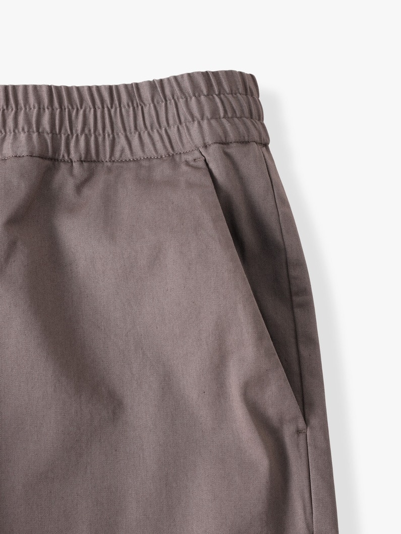 ドローストリング コットンツイル パンツ 詳細画像 black 3