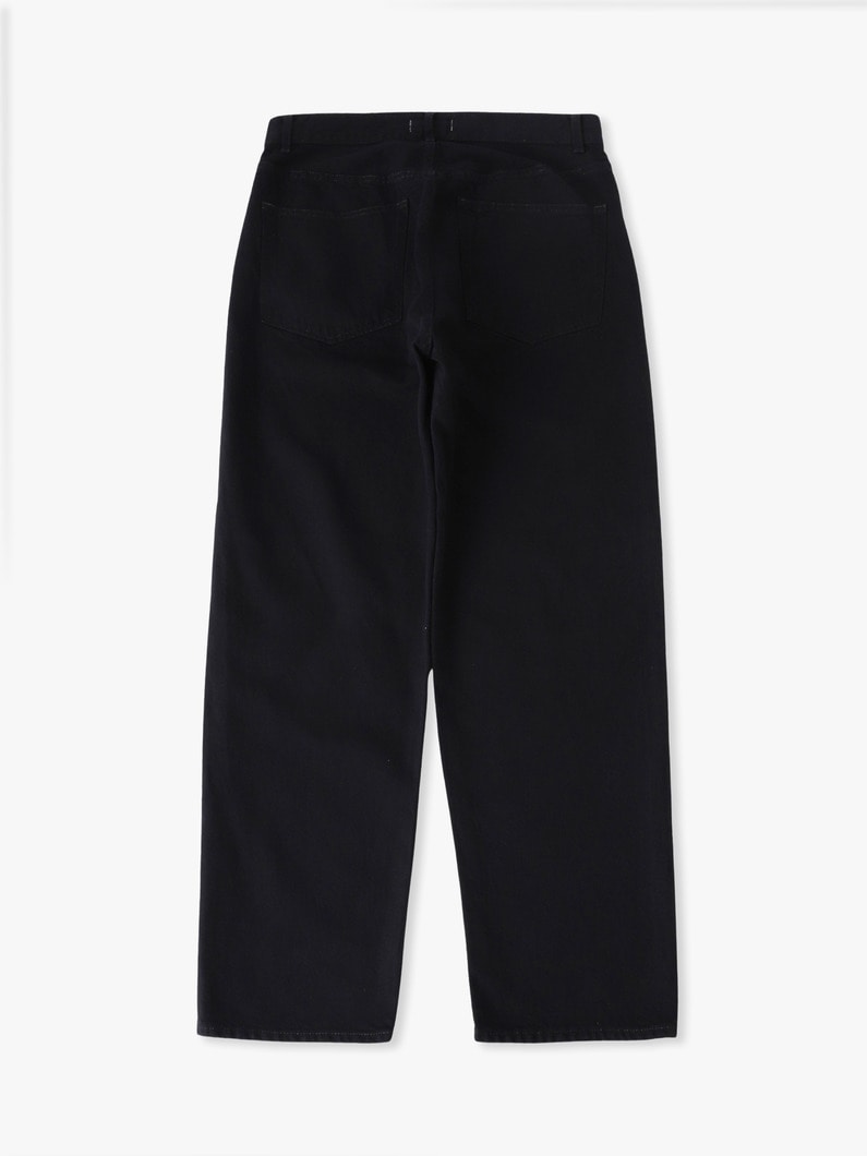 コットンヘンプ デニムパンツ 詳細画像 black 1
