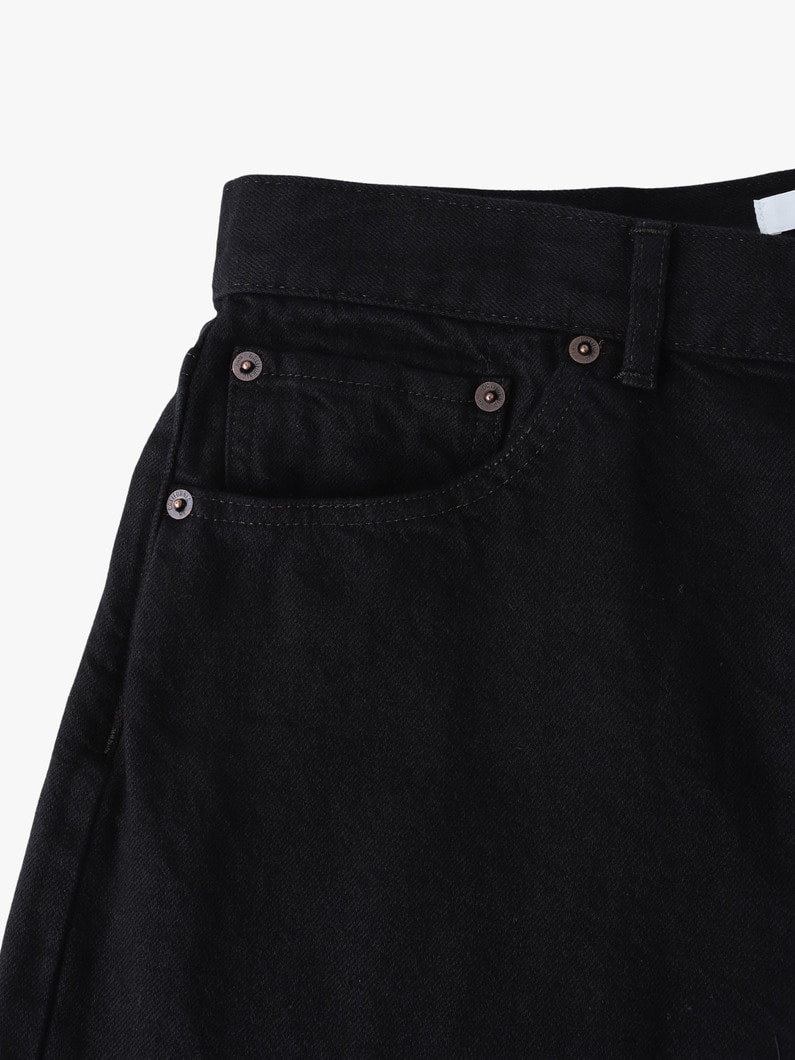 コットンヘンプ デニムパンツ 詳細画像 black 3